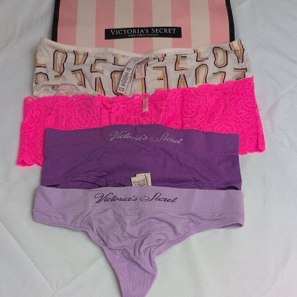 Victoria's Secret Panties Set - Cream, Pink, Purple, Lavender
